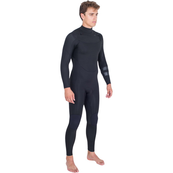 2026 Hurley Mens Air 3/2mm Chest Zip Wetsuit MFS0013312 - Black